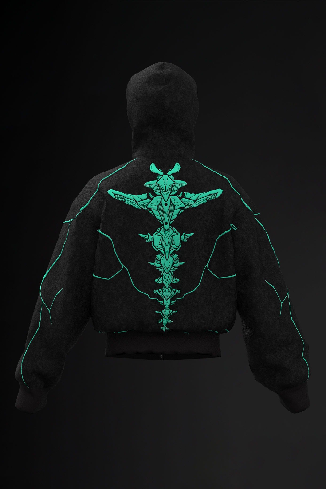 Oversize Double Zip Balaclava Hoodie