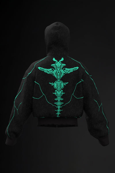 Oversize Double Zip Balaclava Hoodie