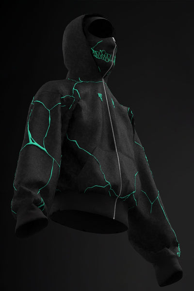 Oversize Double Zip Balaclava Hoodie